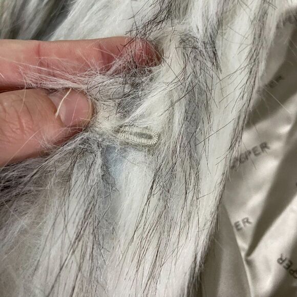 Vintage Casper Faux Fur Cape Jacket Medium - Picture 3 of 6